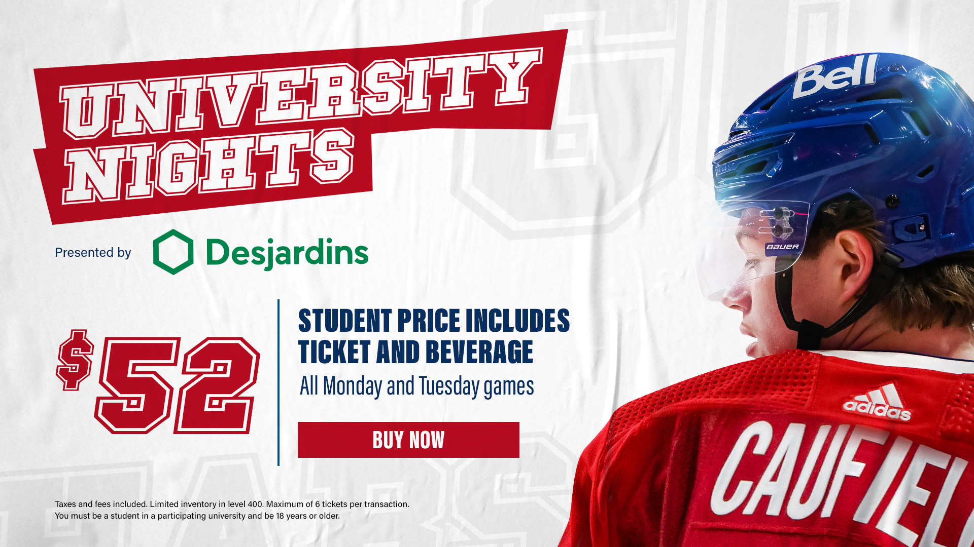 University Nights Montréal Canadiens