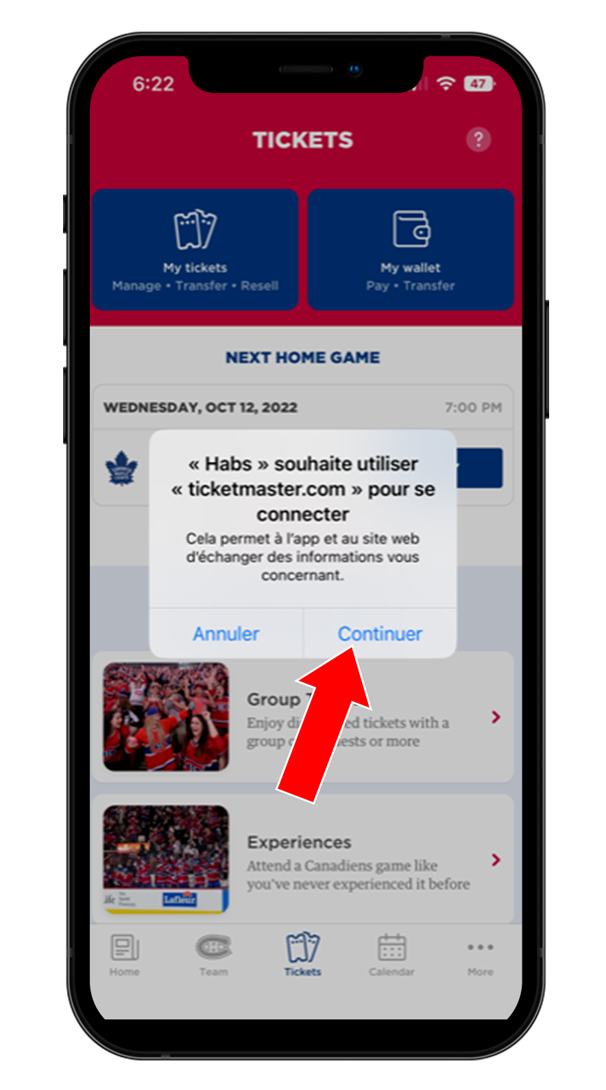 Linking Accounts in the MLB Ballpark App  1Ticket